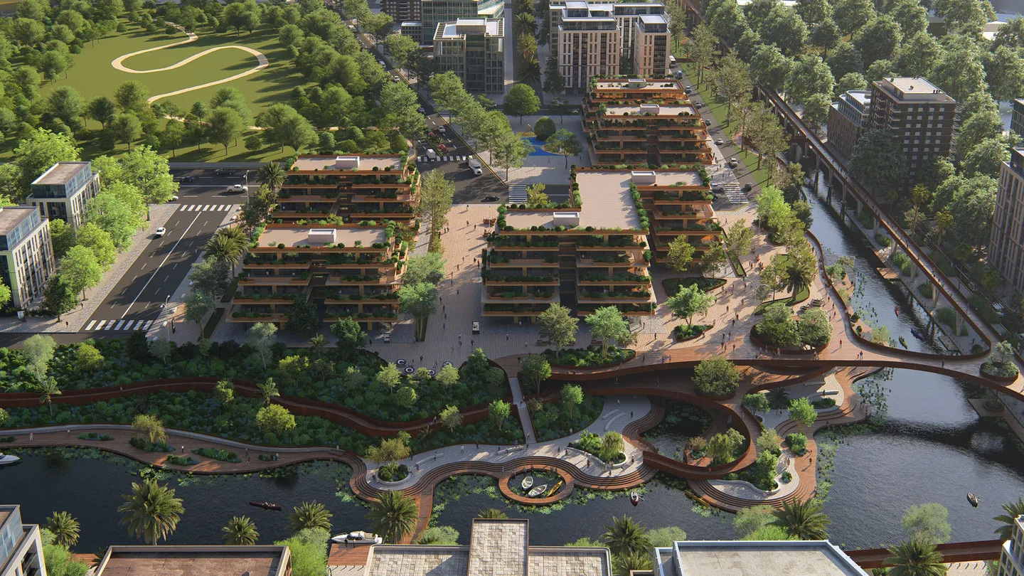 Architectural visualization rendered in Lumion