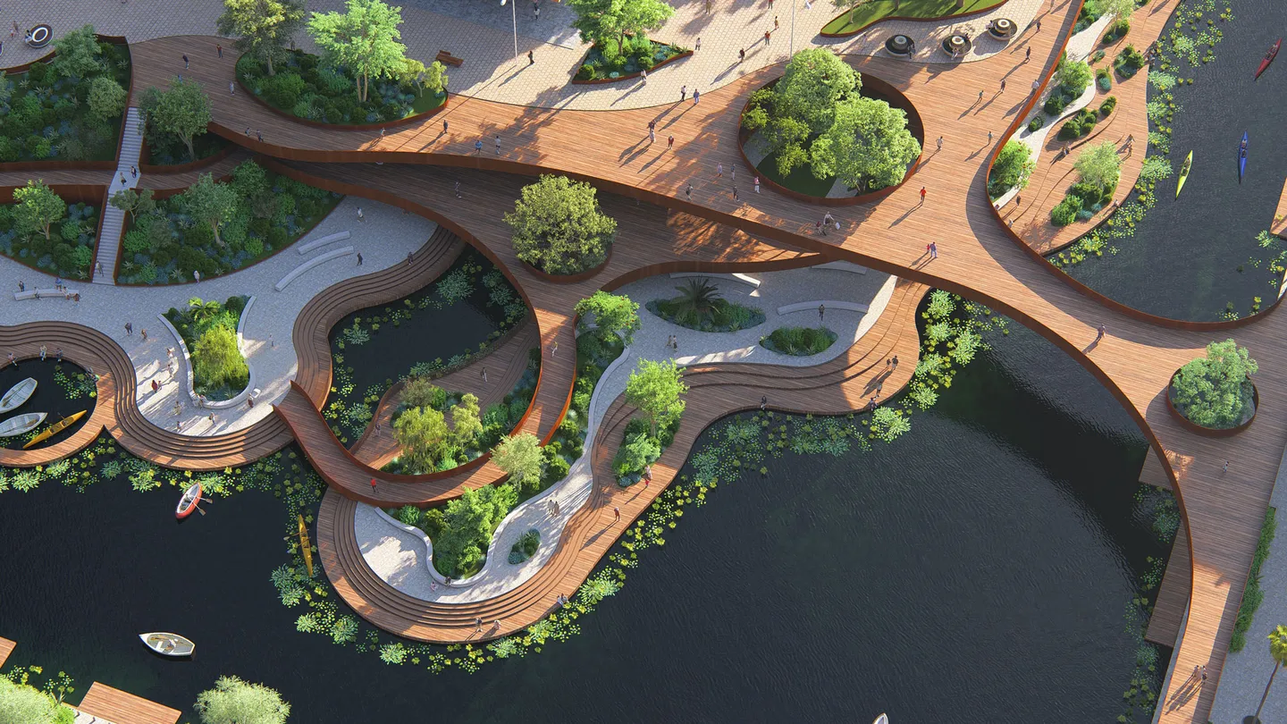 Architectural visualization rendered in Lumion